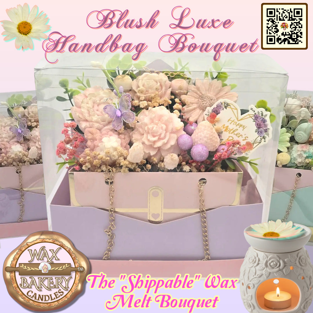 Blush Luxe Handbag Bouquet – Wax Bakery™ Collection